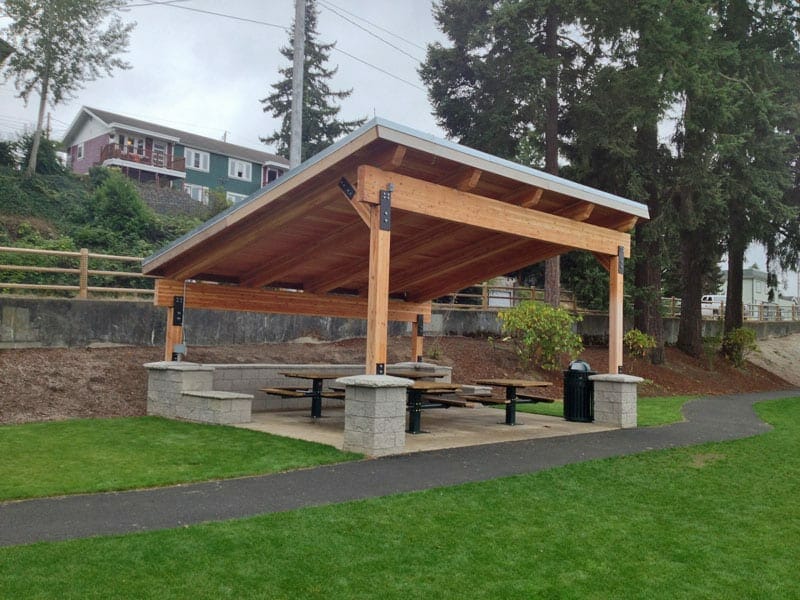 Wood Pavilion for Public Park