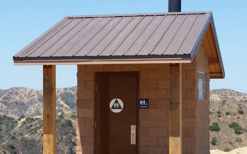 Single User Vault Toilet on Catalina Island