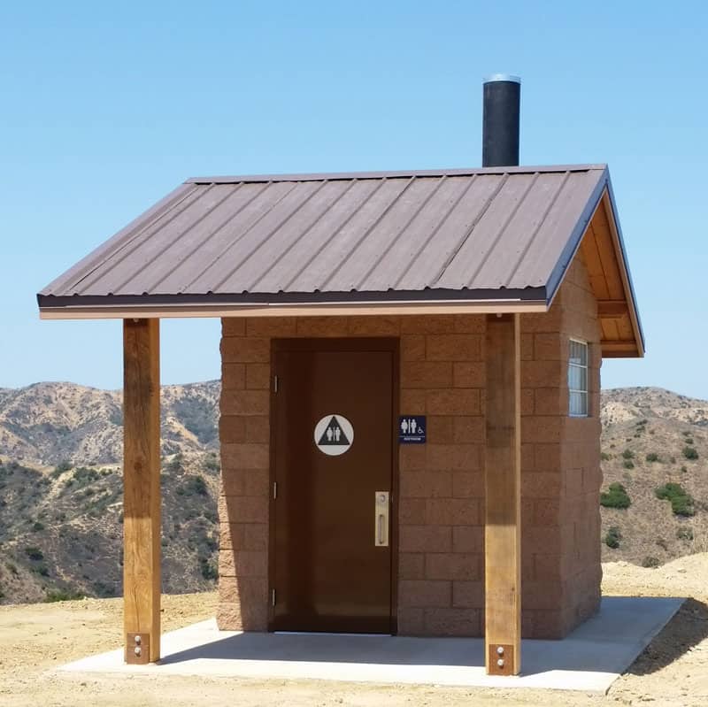 Single User Vault Toilet on Catalina Island