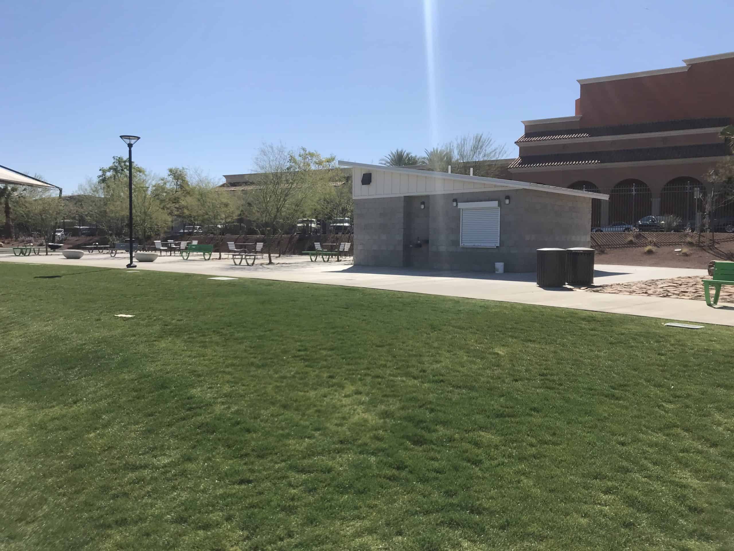 concession stand at community amphitheater site in california