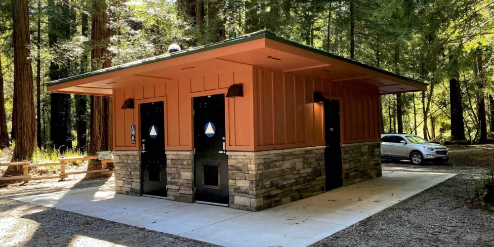 Modern Industrial Design for Park Restroom
