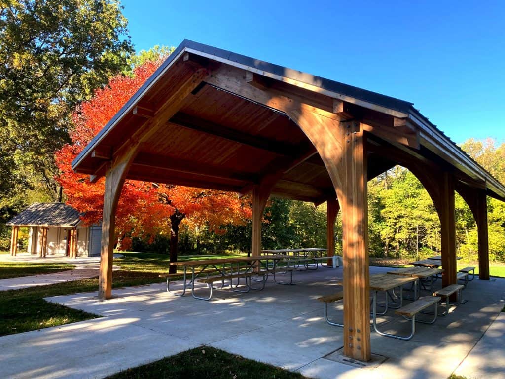 Wood Pavilion at Public Park