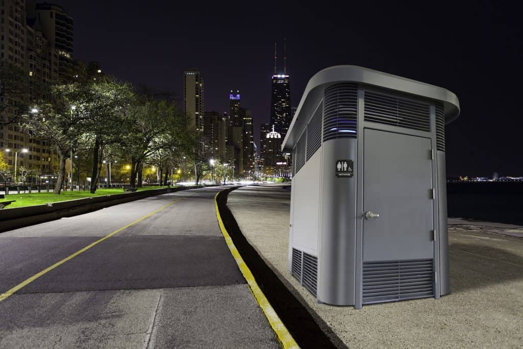 City Sidewalk Restroom