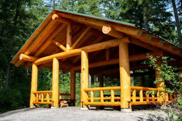 Small Log Pavilions