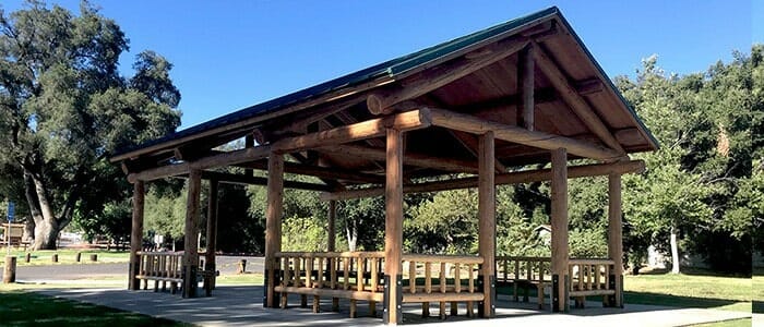Large Log Pavilions