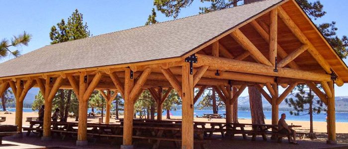 Extra Large Log Pavilion
