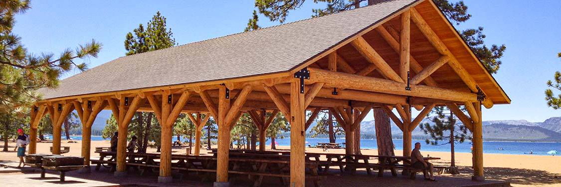 Extra Large Log Pavilion