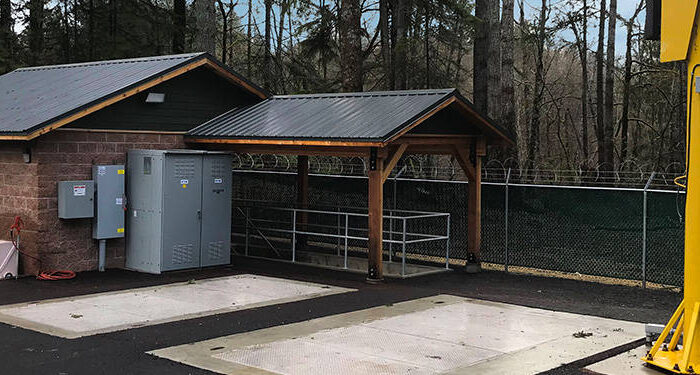 Pump Station Mechanical Building with Small Shelter