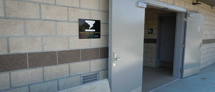 A restroom and storm shelter in Kansas