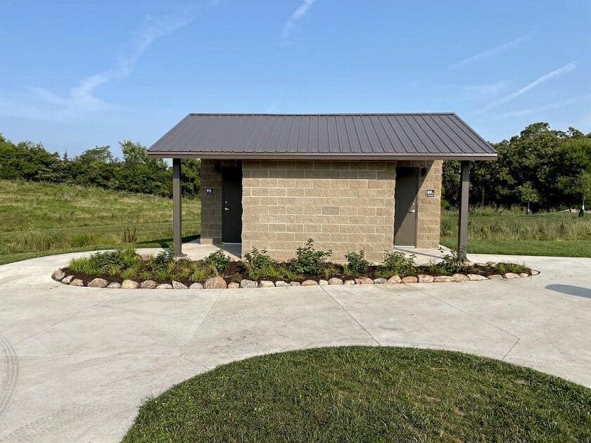 Custom Restroom Building with Two Unisex Rooms