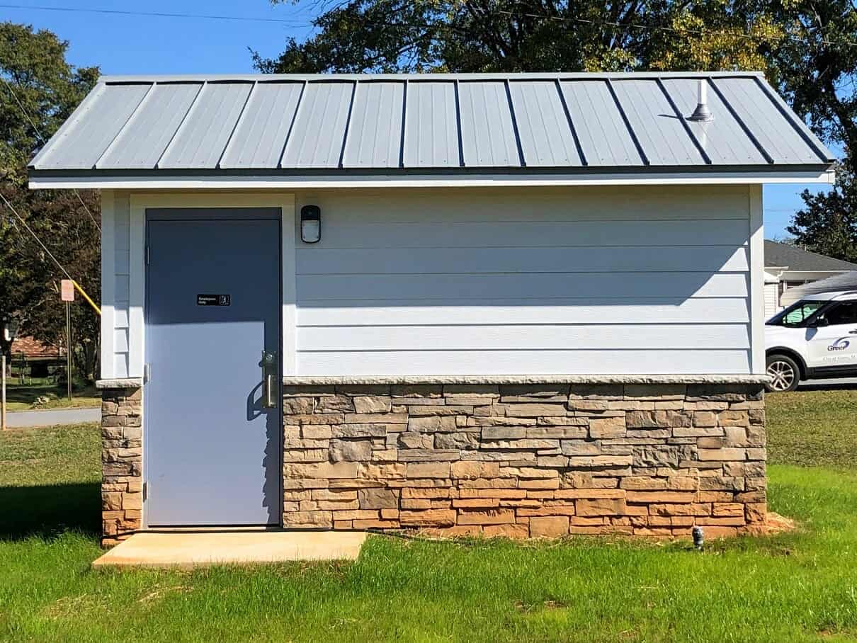 Unisex Bathroom with Maintenance Room