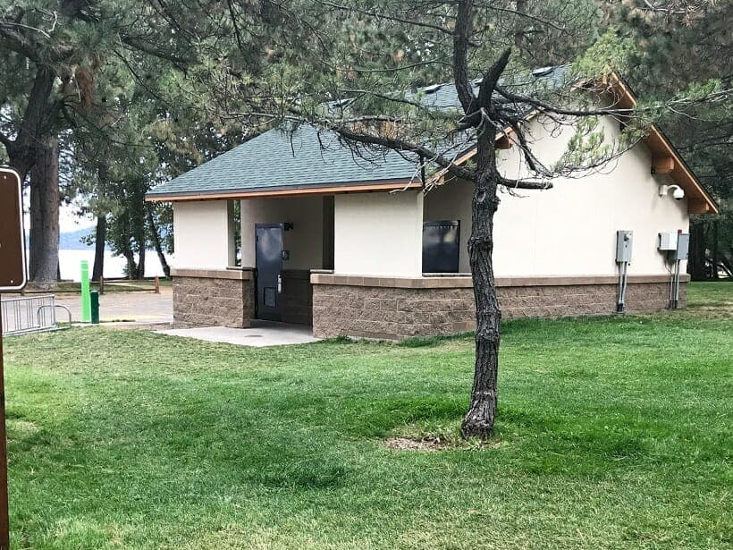 Beachfront Restroom with Stucco Siding