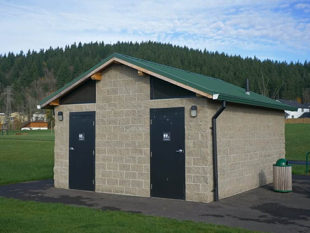 black painted steel doors and fixtures