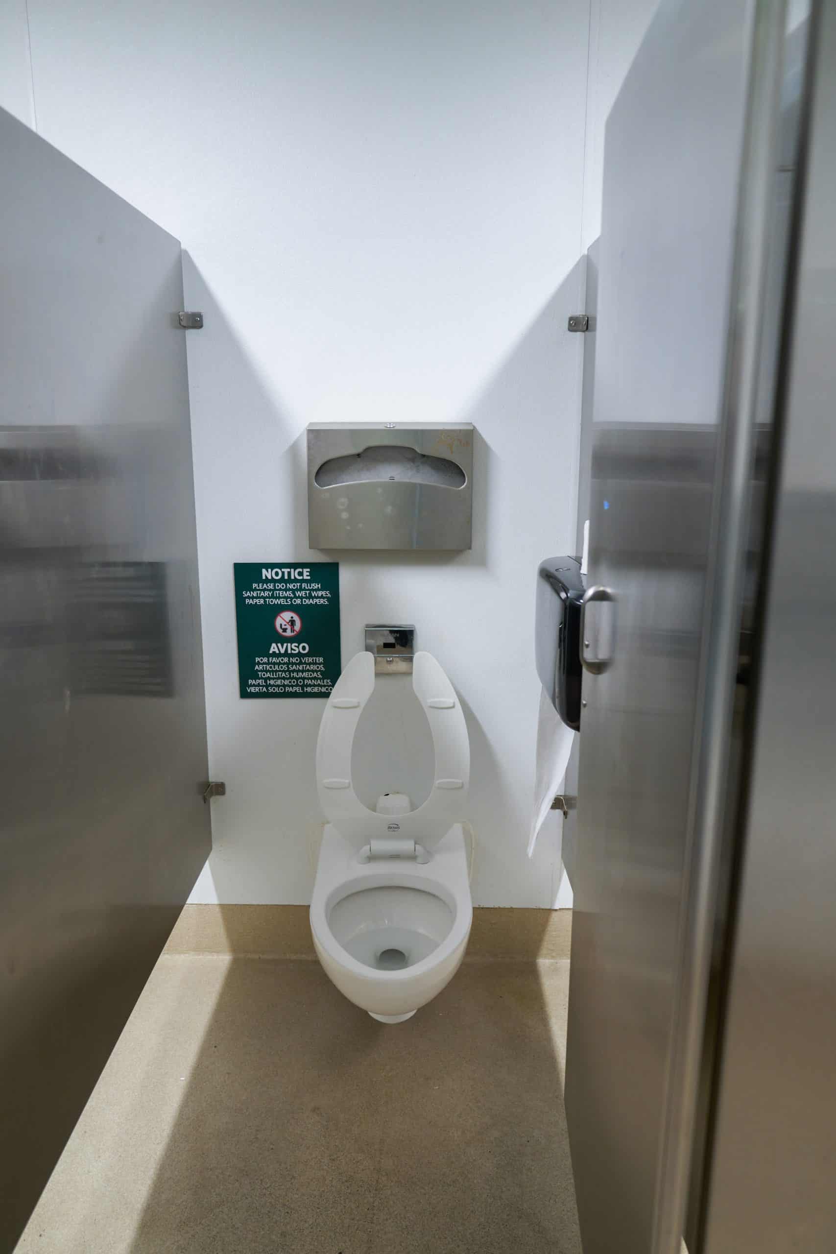 concrete interior for warming shelter