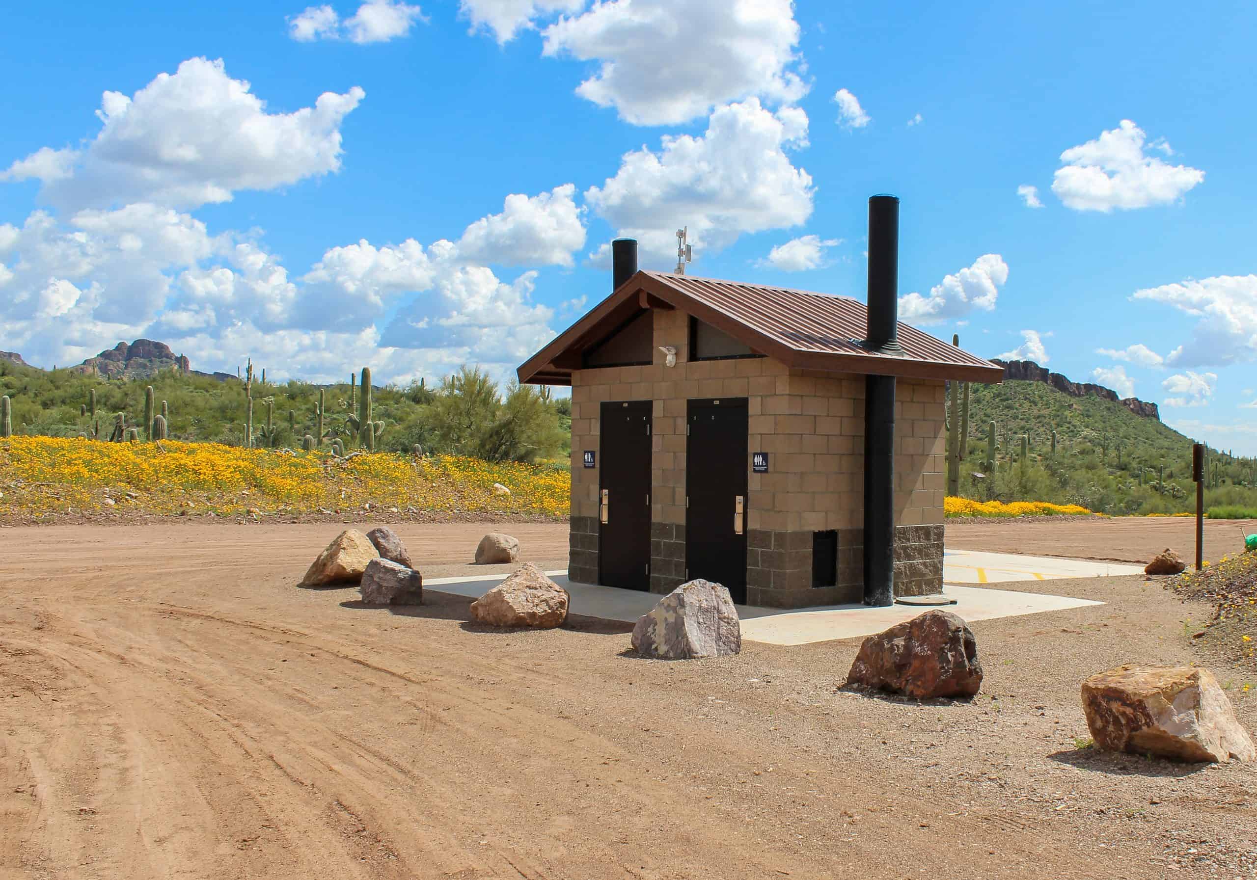 Double Waterless Restroom at Peralta Regional Park in Gold Canyon, Arizona
