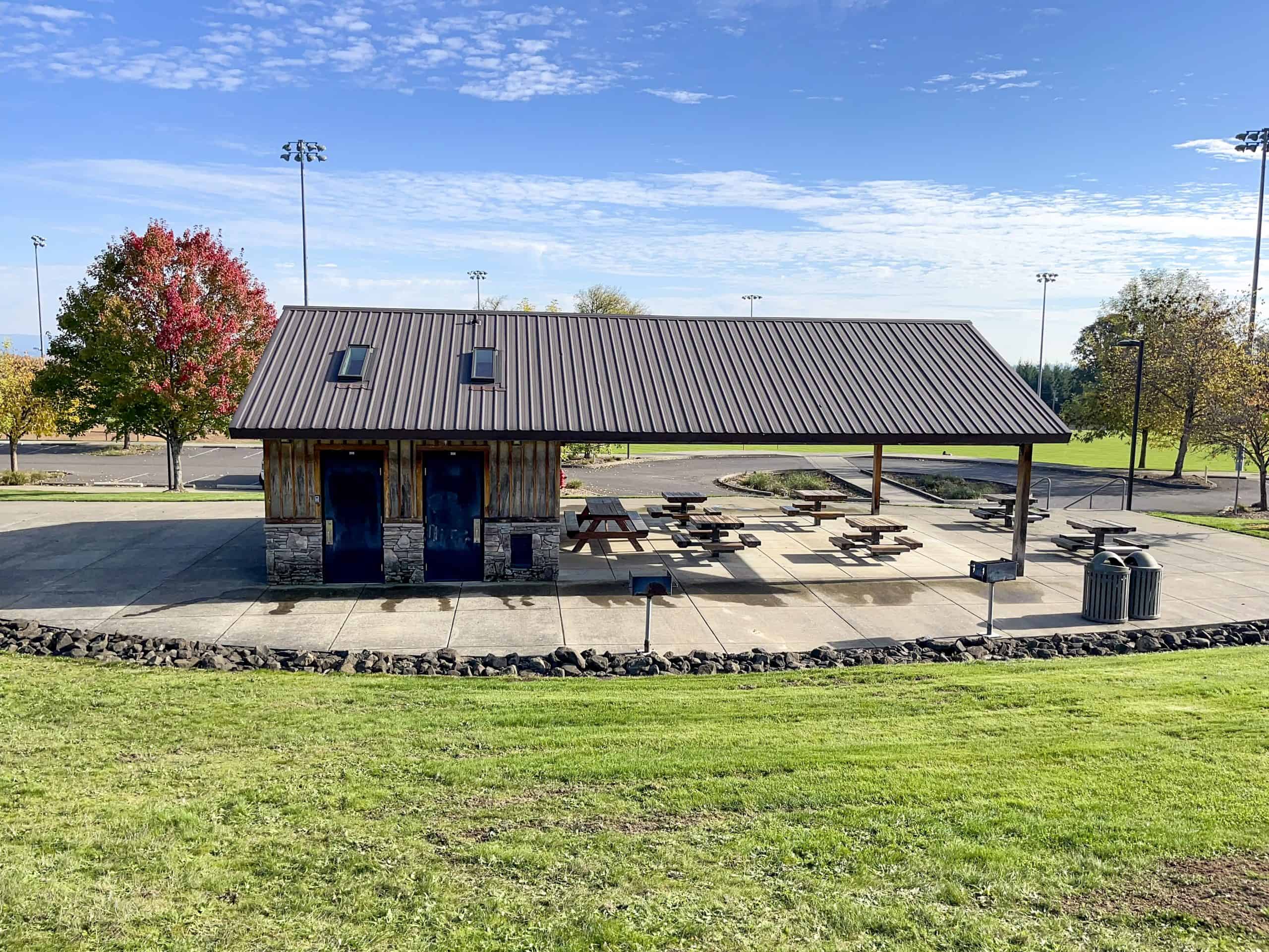 Restroom-Concession Building with Large Covered Area
