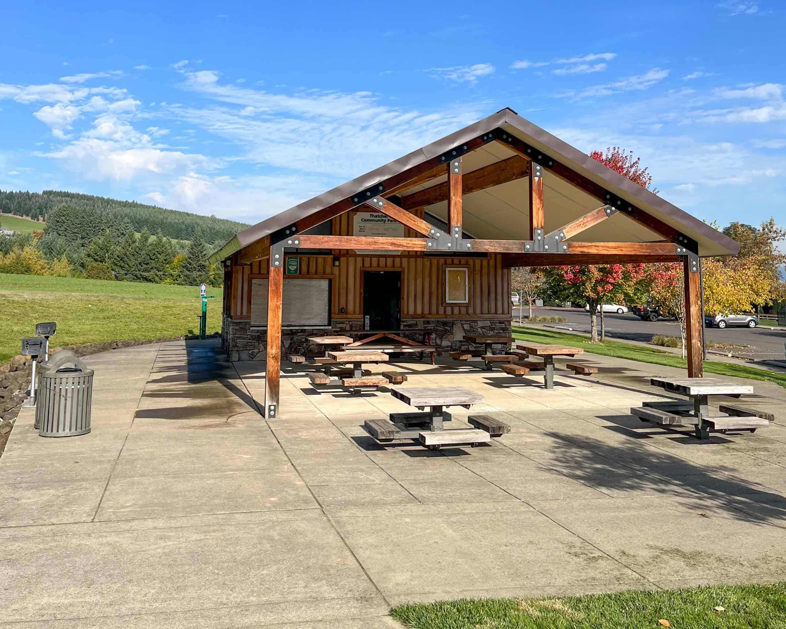 Restroom-Concession Building with Large Covered Area