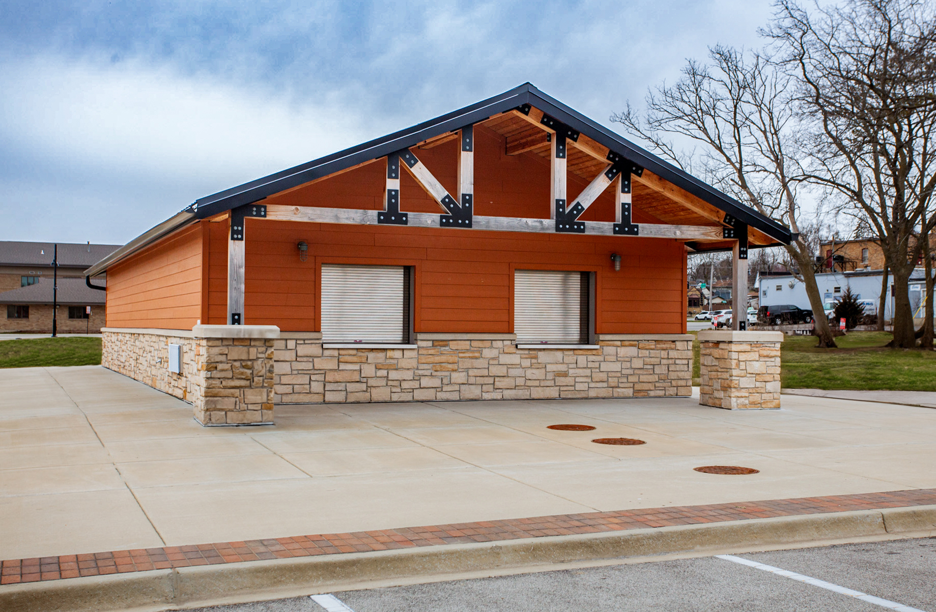 large concession building for park in south elgin illinois