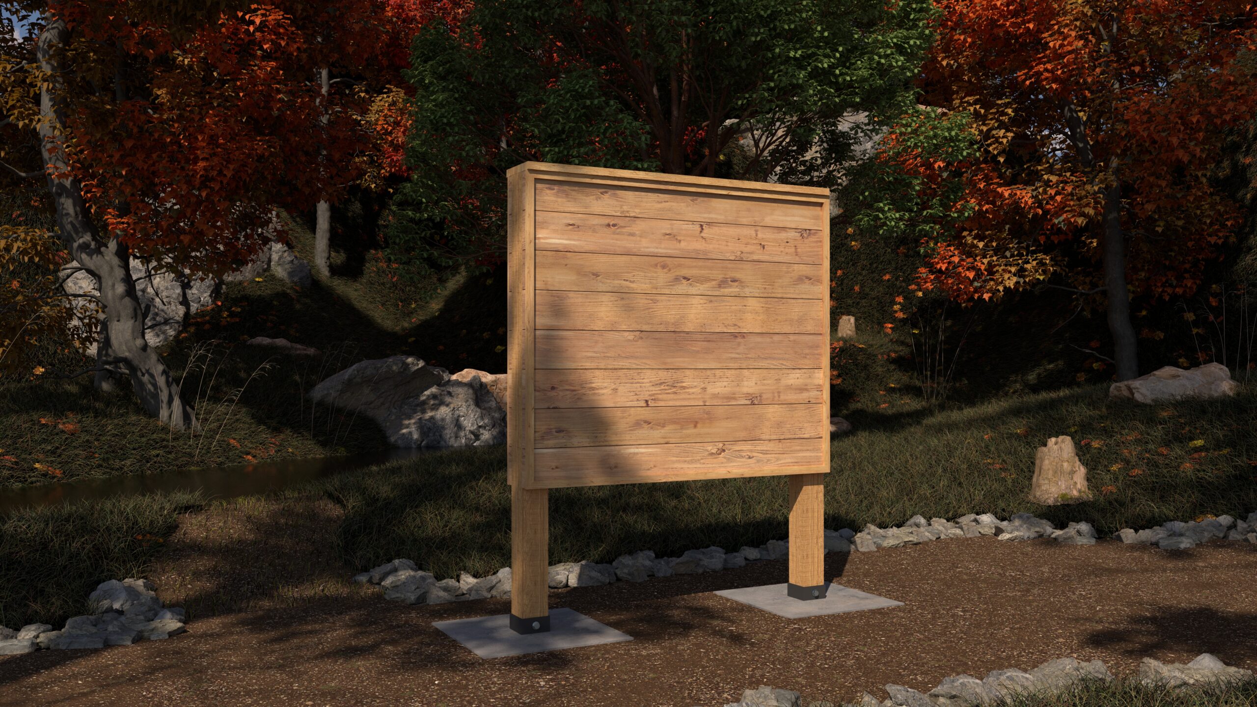 Log Kiosk for Trailheads, Campgrounds, or Sports Complex 