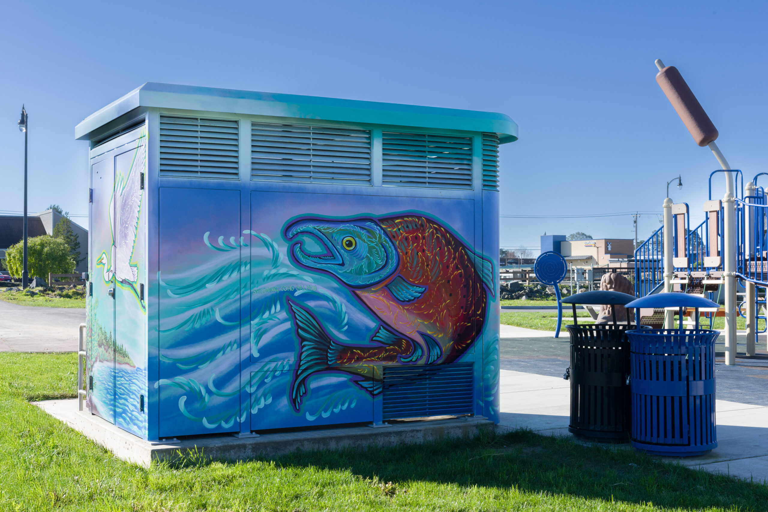 Arcata, California Sidewalk Restroom Park Renovation