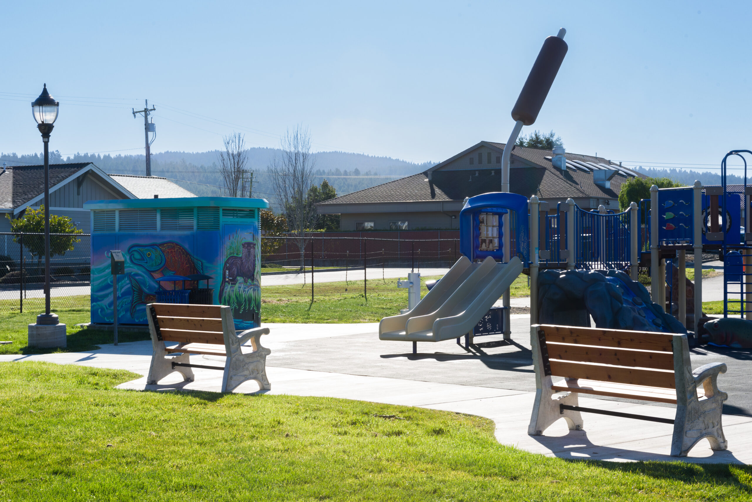 Arcata, California Sidewalk Restroom Park Renovation