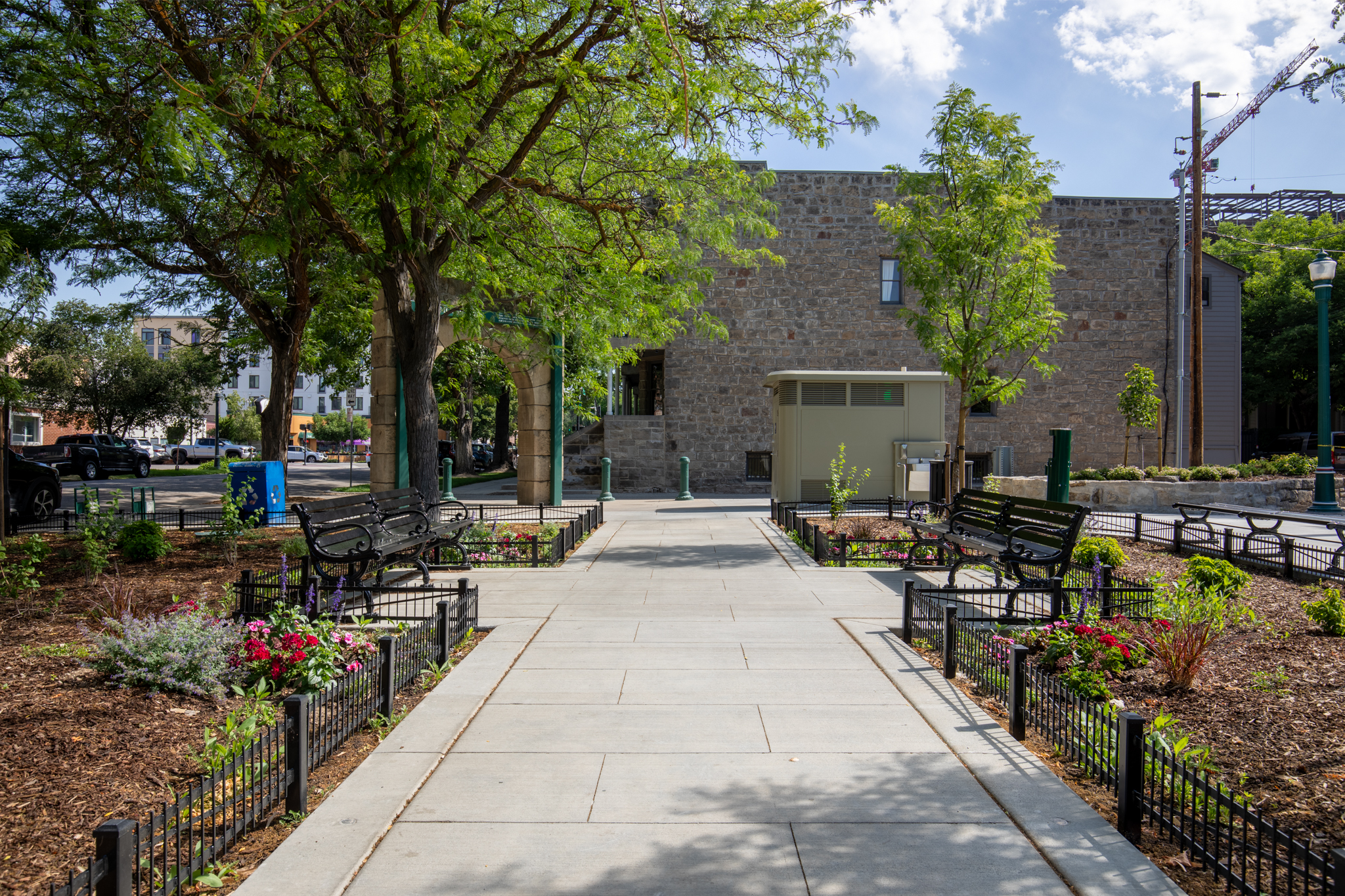 Boise, Idaho Urban Park Sidewalk Restroom