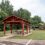Holly Springs, Georgia – Uniquely Painted Log Pavilion for Barrett Park