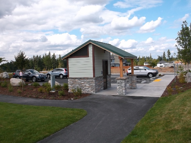 Single Restroom with Stone Masonry Exterior