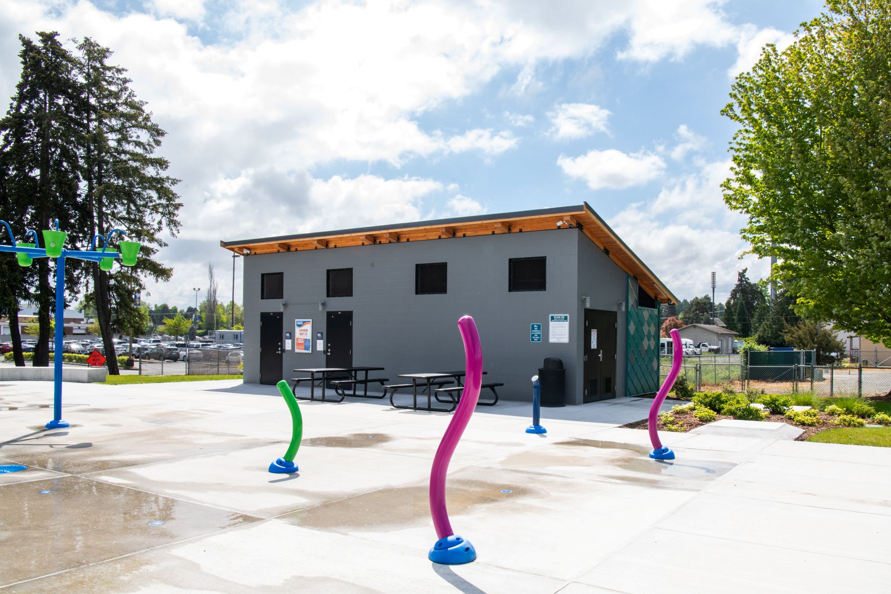 splash pad utility building