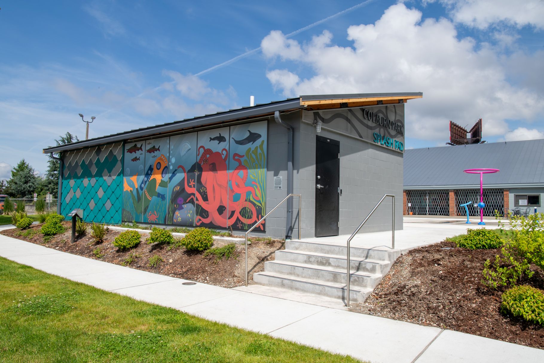 restroom utility building