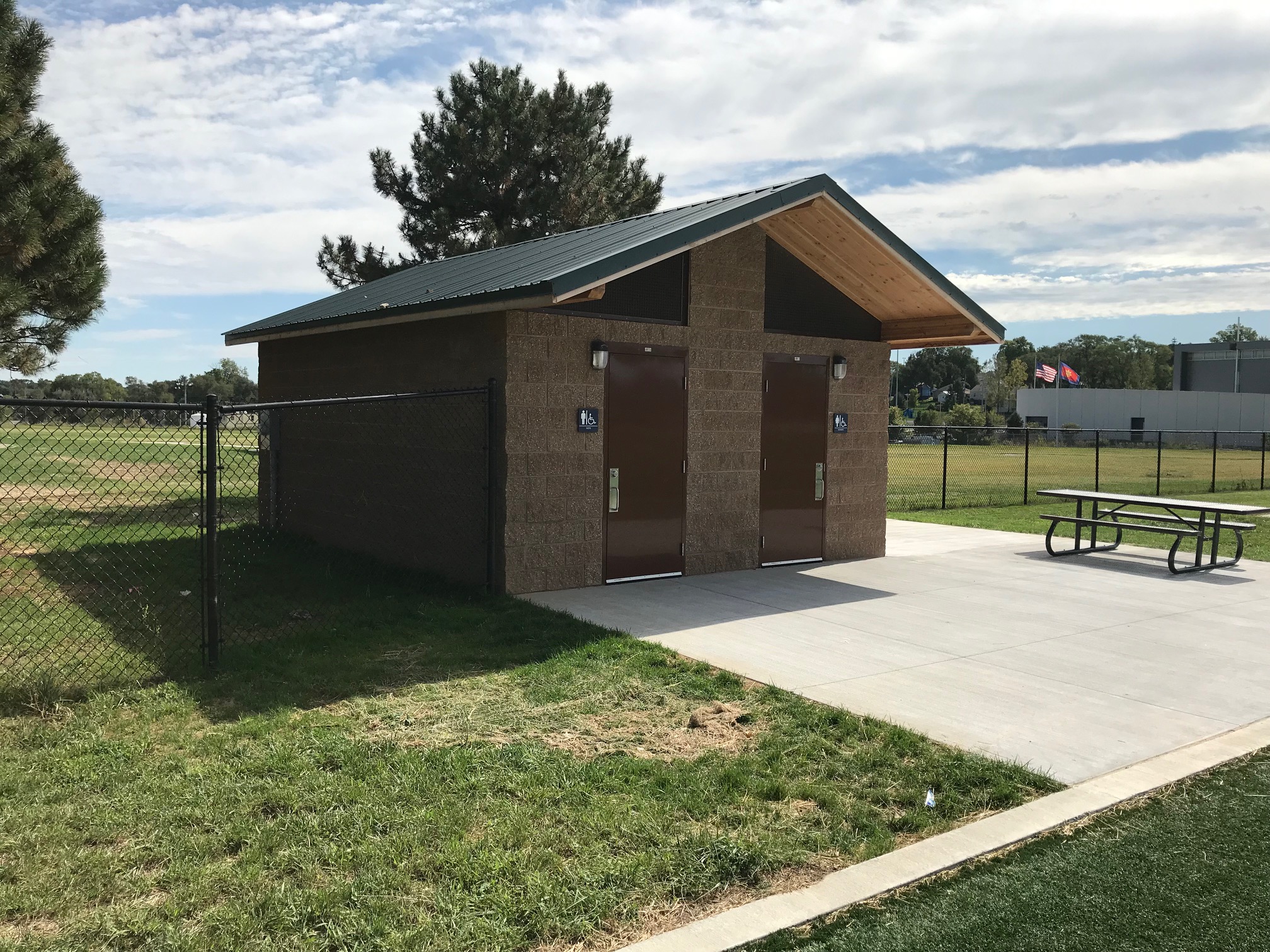 Extended Steel Roof with Lumber Ceiling