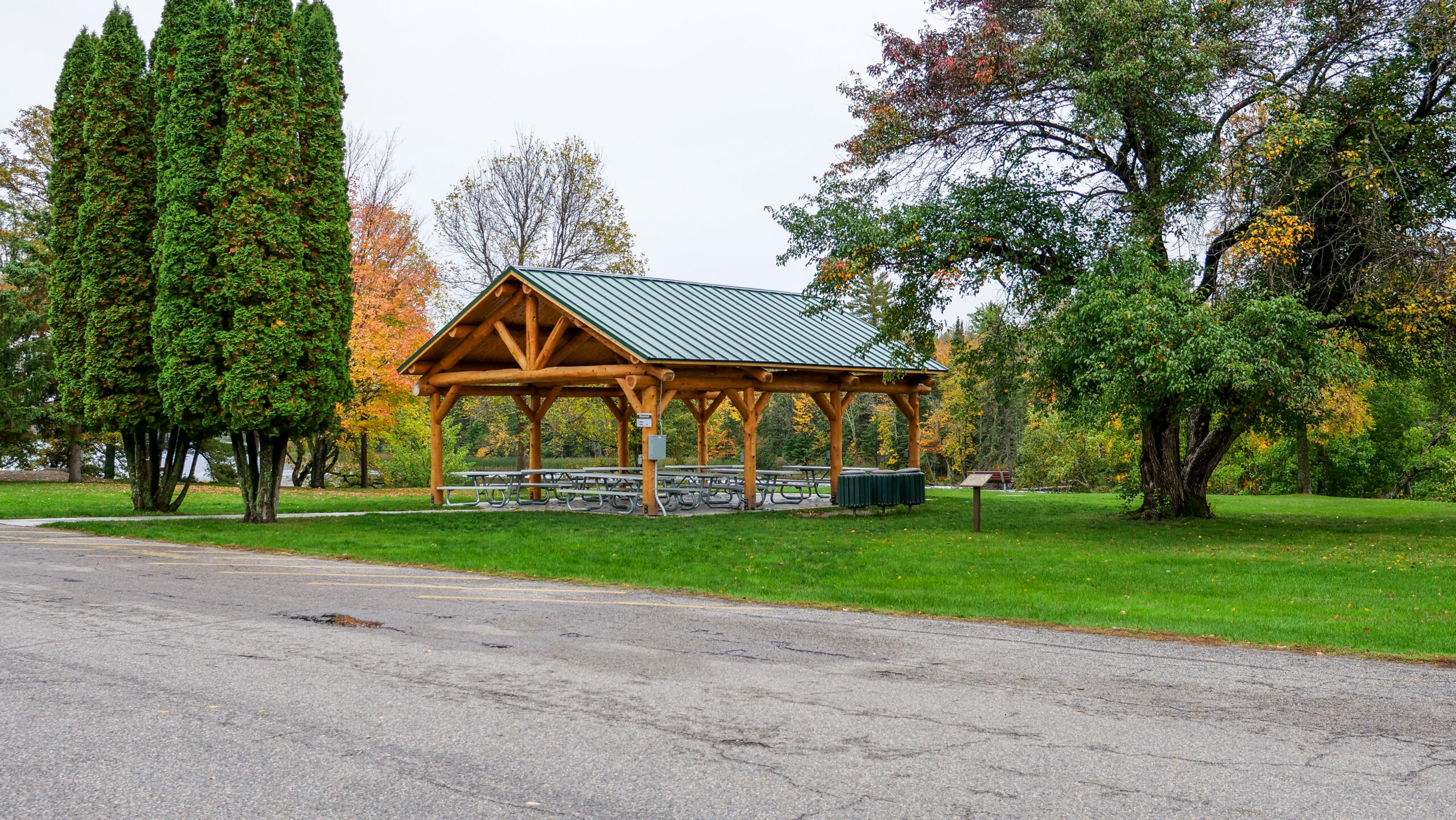cedar log pavilion